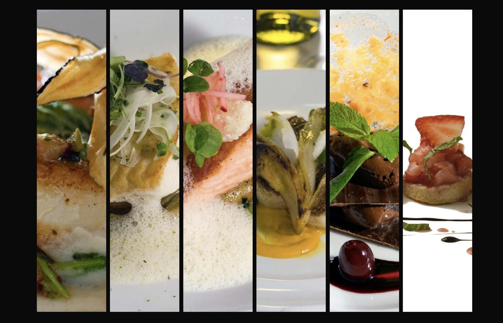 Plated dishes by Chef Michael Lockard