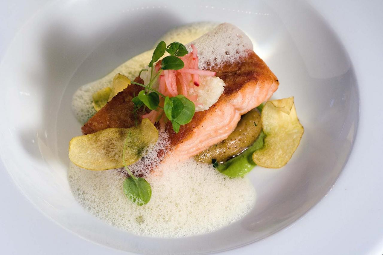 Seared salmon